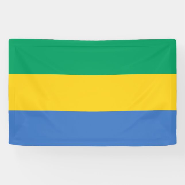 Flagge Gabuns Banner (Horizontal)