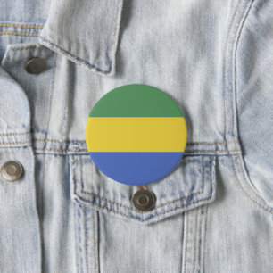 Flagge Gabuns Button