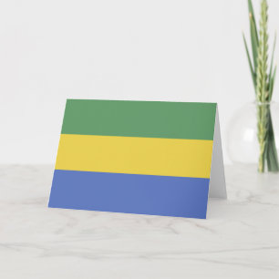Flagge Gabuns Dankeskarte