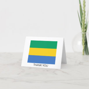 Flagge Gabuns Dankeskarte
