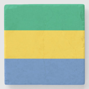 Flagge Gabuns (Gabun) Steinuntersetzer