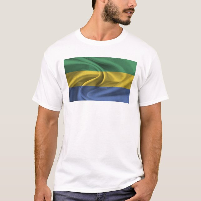 Flagge Gabuns T-Shirt (Vorderseite)