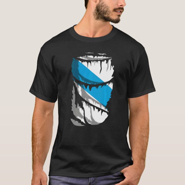 Flagge Galiciens T-Shirt (Vorderseite)