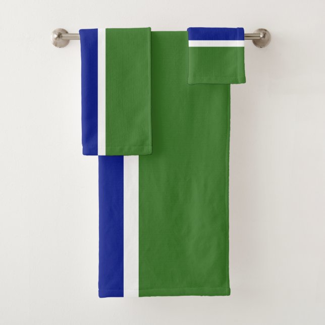 Flagge Gambias Badhandtuch Set (Insitu)
