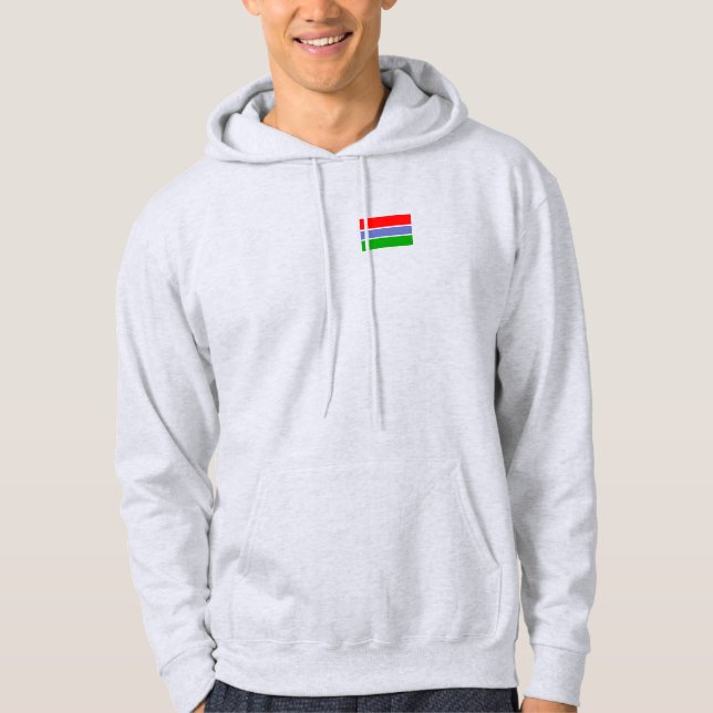 Flagge Gambias Hoodie (Vorderseite)