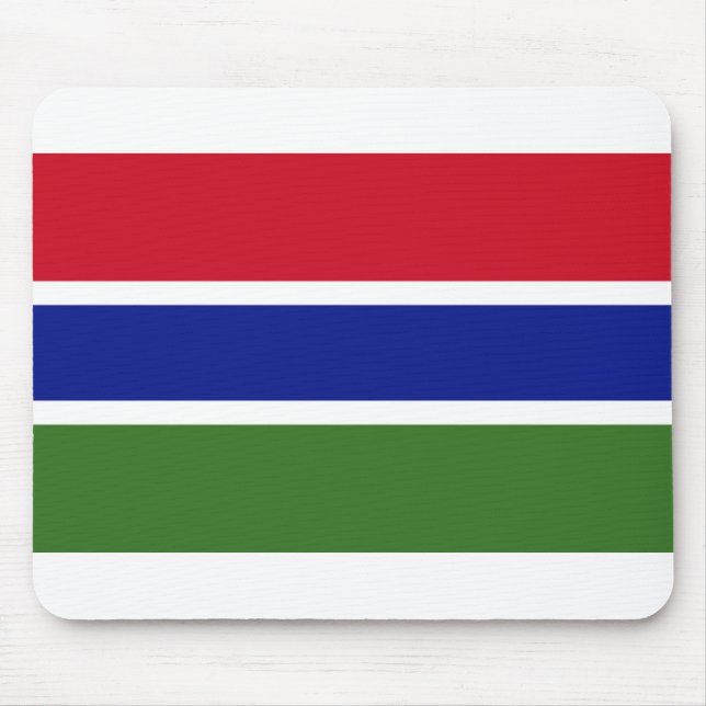 Flagge Gambias Mousepad (Vorne)