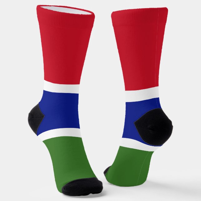 Flagge Gambias Socken (Gewinkelt)