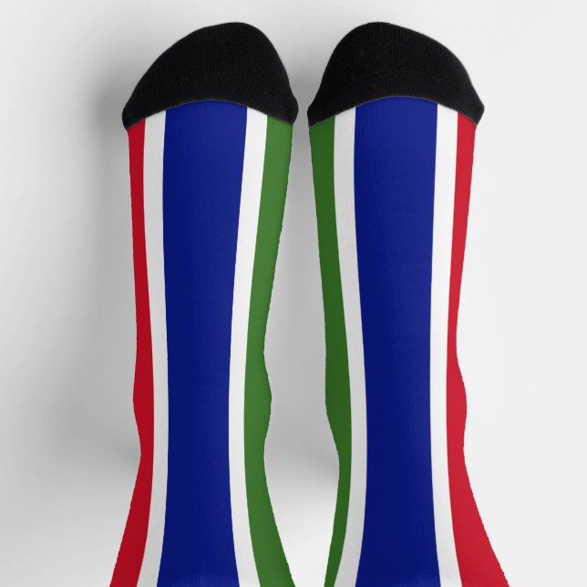 Flagge Gambias Socken (Oben)
