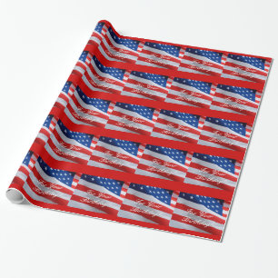 Flagge-Geburtstag, Geschenkverpackung Geschenkpapier