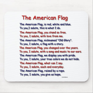 Flagge-Gedicht Mousepad