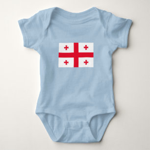 Flagge Georgias Baby Strampler