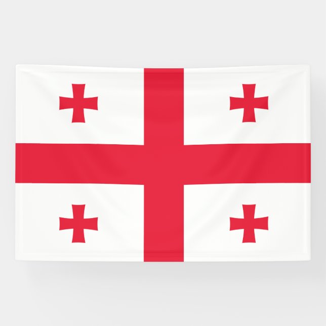 Flagge Georgias Banner (Horizontal)