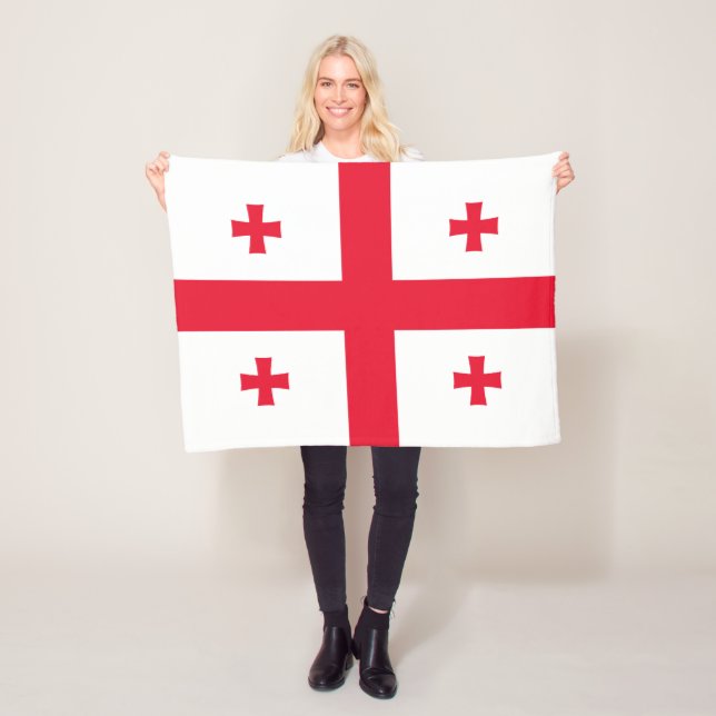 Flagge Georgias Fleecedecke (Beispiel)