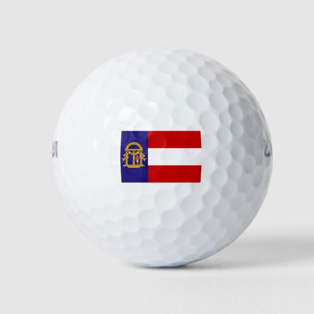 Flagge Georgias Golfball (Vorderseite)