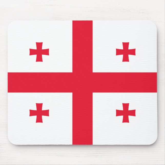 Flagge Georgias Mousepad (Vorne)