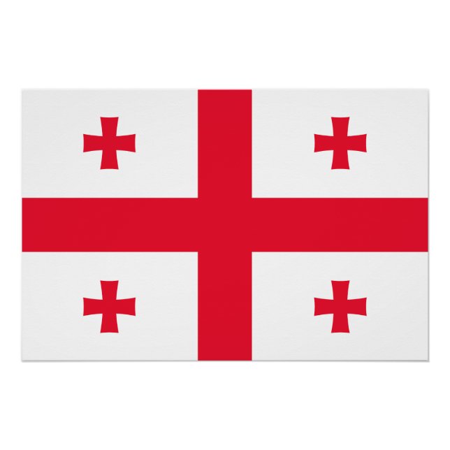 Flagge Georgias Poster (Vorderseite)