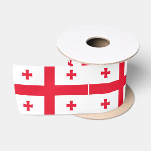 Flagge Georgias Satinband