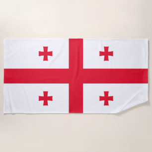 Flagge Georgias Strandtuch
