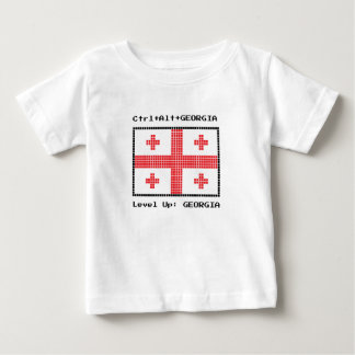 Flagge Georgiens Baby T-shirt