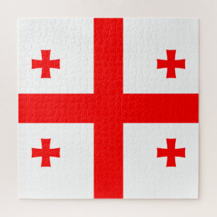 Flagge Georgiens Puzzle