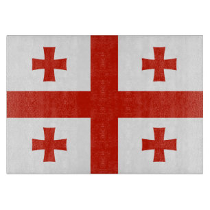 Flagge Georgiens Schneidebrett