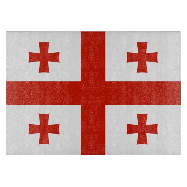 Flagge Georgiens Schneidebrett (Vorderseite)