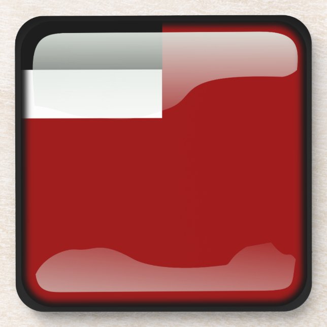 Flagge Georgiens Untersetzer (Vorderseite)