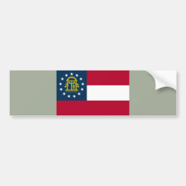 Flagge Georgiens (US-Staat) Autoaufkleber