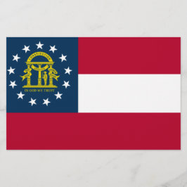 Flagge Georgiens (US-Staat) Briefpapier