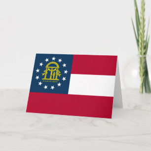 Flagge Georgiens (US-Staat) Karte