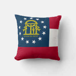 Flagge Georgiens (US-Staat) Kissen