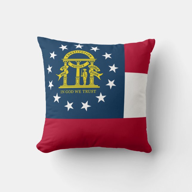 Flagge Georgiens (US-Staat) Kissen (Vorderseite)