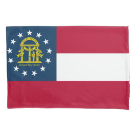 Flagge Georgiens (US-Staat) Kissenbezug