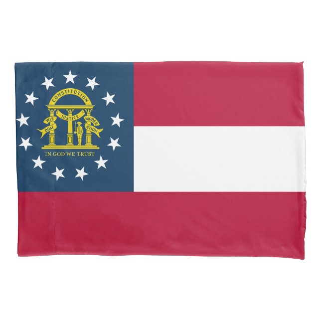 Flagge Georgiens (US-Staat) Kissenbezug (Vorderseite)