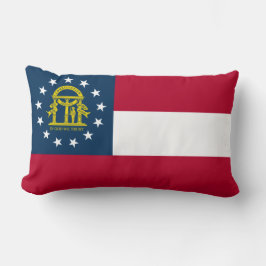 Flagge Georgiens (US-Staat) Lendenkissen
