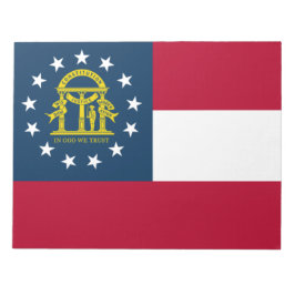 Flagge Georgiens (US-Staat) Notizblock