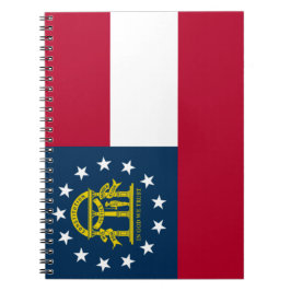 Flagge Georgiens (US-Staat) Notizblock