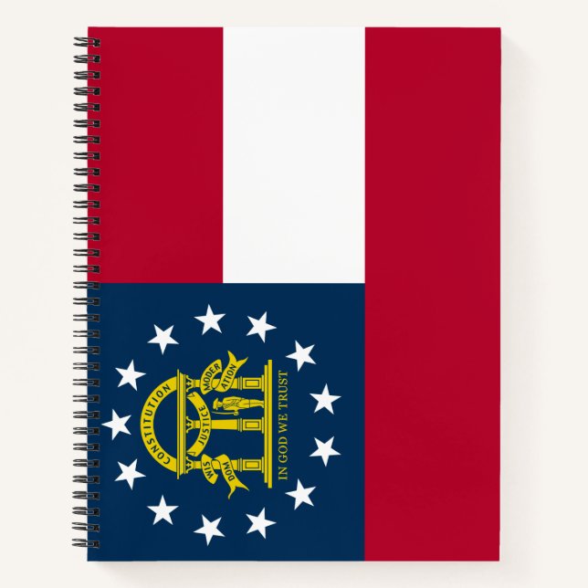 Flagge Georgiens (US-Staat) Notizbuch (Vorderseite)