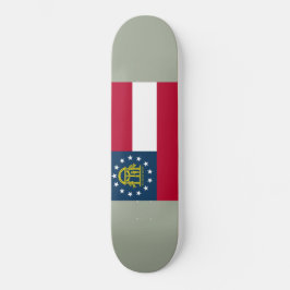 Flagge Georgiens (US-Staat) Skateboard
