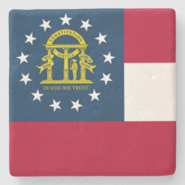 Flagge Georgiens (US-Staat) Steinuntersetzer