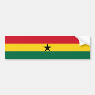 Flagge Ghanas Autoaufkleber