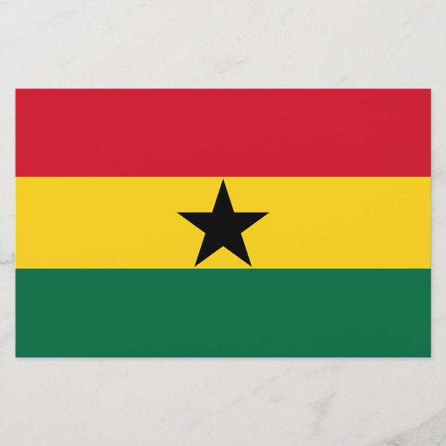 Flagge Ghanas Briefpapier (Vorderseite)