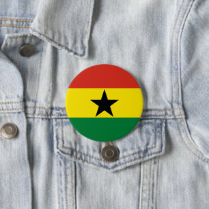 Flagge Ghanas Button