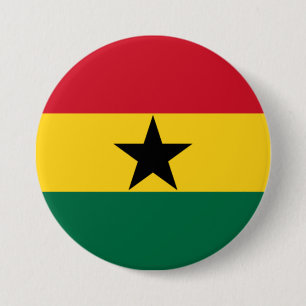 Flagge Ghanas Button