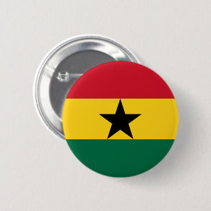 Flagge Ghanas Button