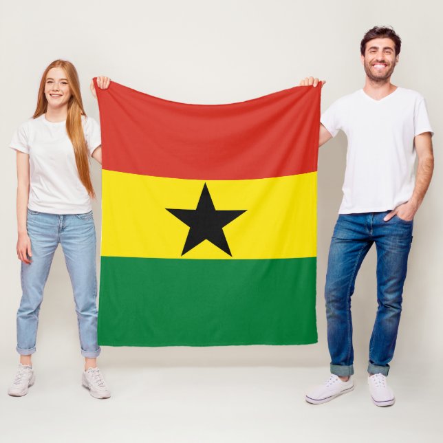 Flagge Ghanas Fleecedecke (Beispiel)