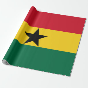 Flagge Ghanas Geschenkpapier