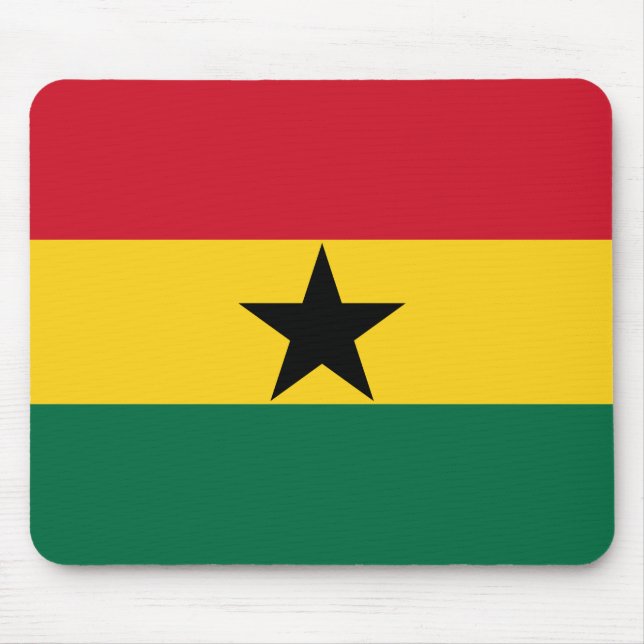 Flagge Ghanas Mousepad (Vorne)