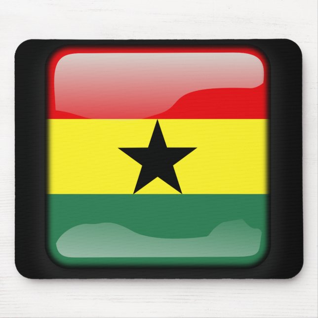Flagge Ghanas Mousepad (Vorne)