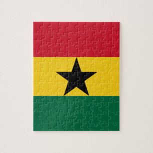 Flagge Ghanas Puzzle
